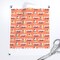 Dogs Summer Beach Surfing Coral Counter Surfer Small Scale Micro Custom Printed Fabric by Spoonflower Various Fabrics by the Yard or Fat Quarter